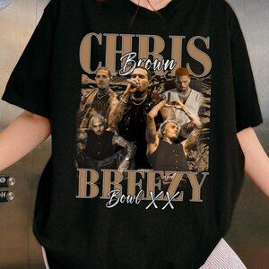 Chris Brown Breezy Bowl XX Tour Shirt, Chris Brown Vintage Vintage Shirt 17